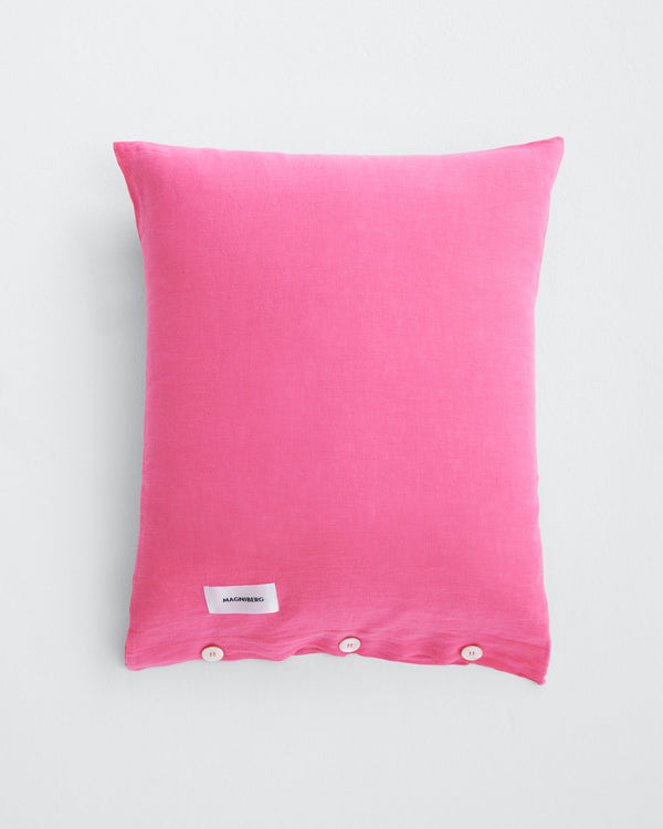 Mother pillow case | Happy pink Linen